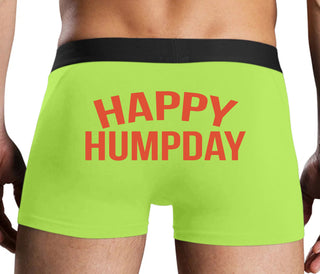 Happy Humpday - Neon Yellow Boxer Brief