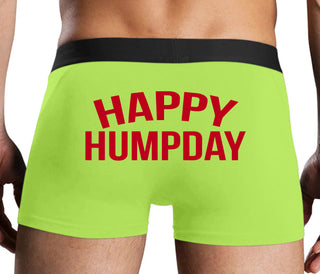 Happy Humpday - Neon Yellow Boxer Brief