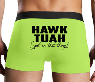 Hawk Tuah Spit On That Thing - Neon Yellow Boxer Brief