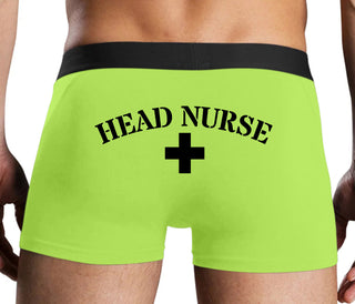 Head Nurse - Neon Yellow Boxer Brief