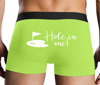 Hole In One - Funny Golf - Neon Yellow Boxer Brief