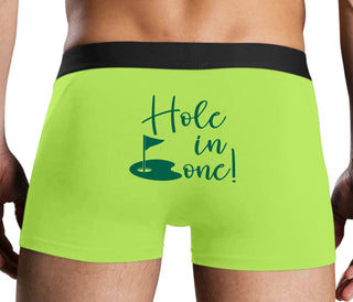 Hole In One - Suggestive Golf - Neon Yellow Boxer Brief