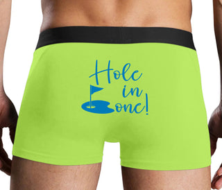 Hole In One - Suggestive Golf - Neon Yellow Boxer Brief