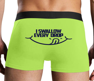 I Swallow Every Drop - Neon Yellow Boxer Brief