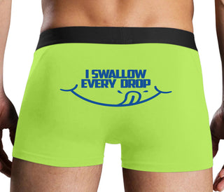 I Swallow Every Drop - Neon Yellow Boxer Brief