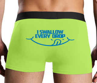 I Swallow Every Drop - Neon Yellow Boxer Brief