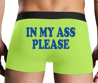 In My Ass Please - Neon Yellow Boxer Brief