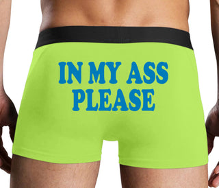 In My Ass Please - Neon Yellow Boxer Brief