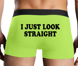 I Just Look Straight - Neon Yellow Boxer Brief