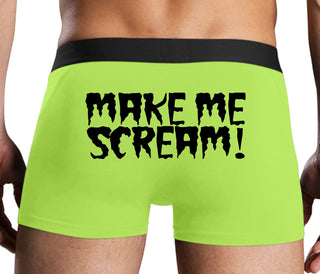 Make Me Scream - Neon Yellow Boxer Brief