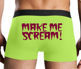 Make Me Scream - Neon Yellow Boxer Brief