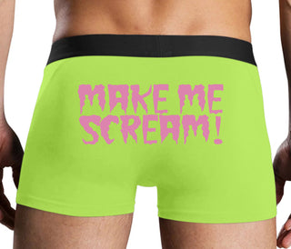 Make Me Scream - Neon Yellow Boxer Brief