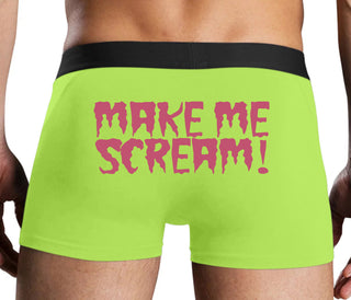 Make Me Scream - Neon Yellow Boxer Brief