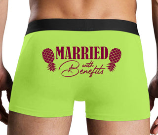 Married With Benefits - Neon Yellow Boxer Brief