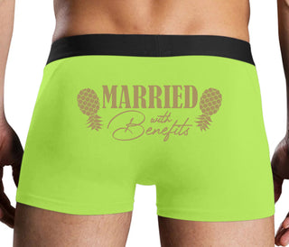 Married With Benefits - Neon Yellow Boxer Brief