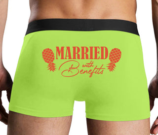 Married With Benefits - Neon Yellow Boxer Brief