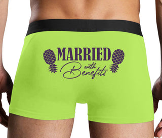 Married With Benefits - Neon Yellow Boxer Brief