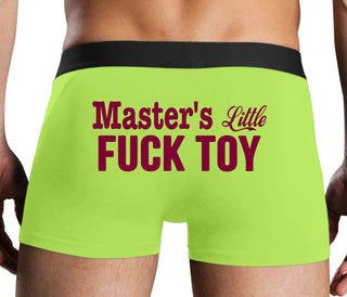 Master's Little Fuck Toy - Neon Yellow Boxer Brief