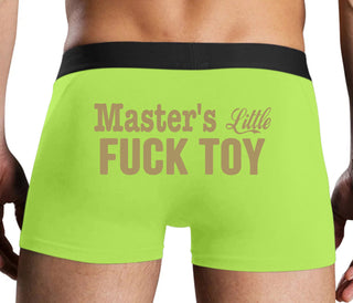 Master's Little Fuck Toy - Neon Yellow Boxer Brief