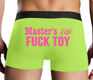 Master's Little Fuck Toy - Neon Yellow Boxer Brief