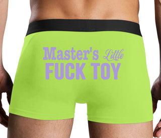 Master's Little Fuck Toy - Neon Yellow Boxer Brief