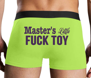 Master's Little Fuck Toy - Neon Yellow Boxer Brief