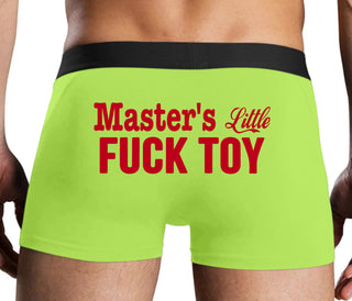 Master's Little Fuck Toy - Neon Yellow Boxer Brief