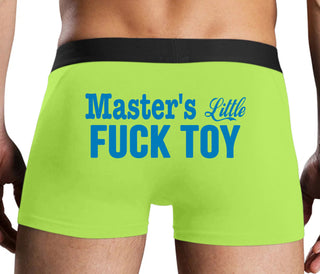 Master's Little Fuck Toy - Neon Yellow Boxer Brief
