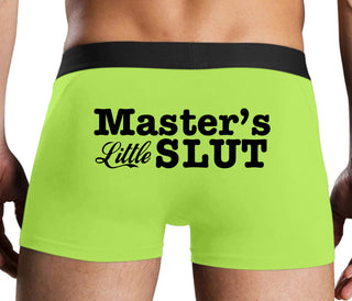 Master's Little Slut - Neon Yellow Boxer Brief