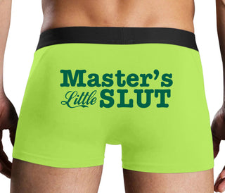 Master's Little Slut - Neon Yellow Boxer Brief