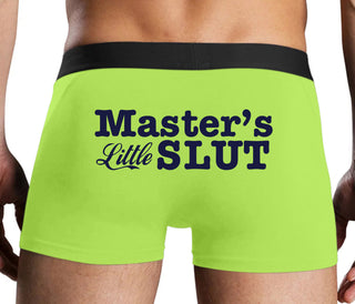 Master's Little Slut - Neon Yellow Boxer Brief