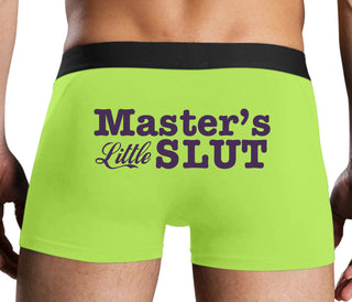 Master's Little Slut - Neon Yellow Boxer Brief