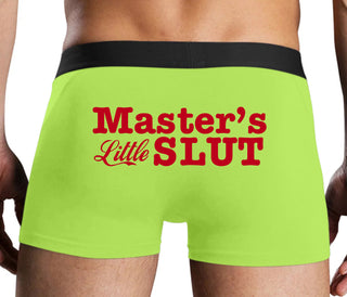 Master's Little Slut - Neon Yellow Boxer Brief