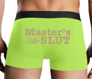 Master's Little Slut - Neon Yellow Boxer Brief