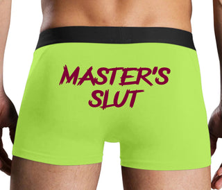 Master's Slut - Neon Yellow Boxer Brief