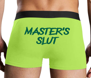 Master's Slut - Neon Yellow Boxer Brief
