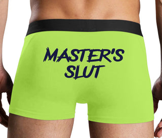 Master's Slut - Neon Yellow Boxer Brief