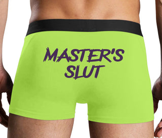 Master's Slut - Neon Yellow Boxer Brief