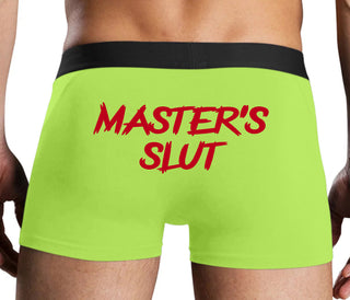Master's Slut - Neon Yellow Boxer Brief