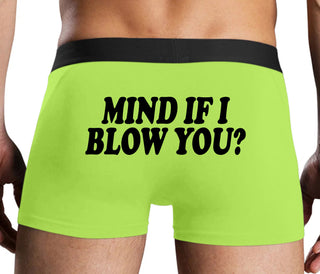 Mind If I Blow You - Neon Yellow Boxer Brief