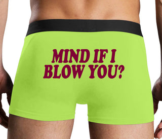Mind If I Blow You - Neon Yellow Boxer Brief