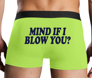 Mind If I Blow You - Neon Yellow Boxer Brief