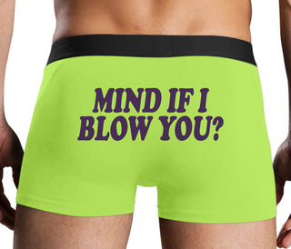 Mind If I Blow You - Neon Yellow Boxer Brief