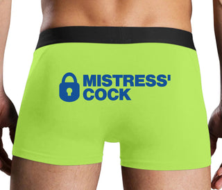 Mistress Owned Cock - Neon Yellow Boxer Brief