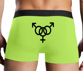 MMF Threesome - Neon Yellow Boxer Brief