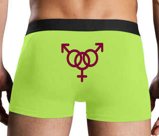MMF Threesome - Neon Yellow Boxer Brief