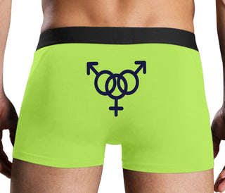 MMF Threesome - Neon Yellow Boxer Brief