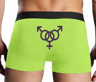 MMF Threesome - Neon Yellow Boxer Brief