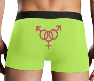 MMF Threesome - Neon Yellow Boxer Brief