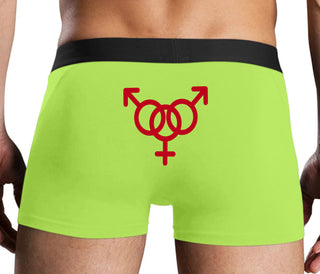 MMF Threesome - Neon Yellow Boxer Brief